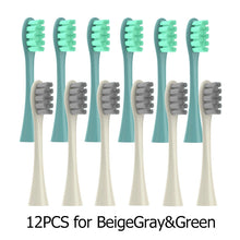 12PCS Vacuum Sealed Packed Replacement Brush Heads for Oclean X PRO/ Z1/ F1/ One/ Air 2 /SE Soft DuPont Deep Cleaning Nozzles