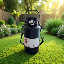 Termo de acero inoxidable de gran capacidad de 2000 ml, botella de vacío portátil, vaso aislado con cuerda, taza térmica para el hogar y exteriores
