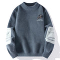 Men's Kintted Long Sleeved Sweater Men Solid Color Sweater Autumn/winter Soft Warm Comfortable Tops Thick Warm Wool Pullovers