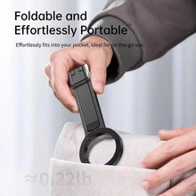 Foldable Phone Tripod Carabiner-Mounted For iPhone 17 16 15 18 Portable Dual-side Magnetic Tripod Desk Mount Phone Handle Holder