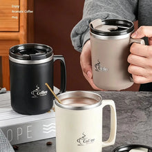 Milk Coffee Cup Stainless Steel Double Wall Thermal Insulated Water Cups and Mugs Metal Coffee Cup Mug