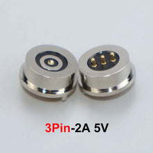JCD 1Pair 2/3/4/5/6/Pin Male Female Waterproof Round Shape Magnet Suction Spring Pogo Pin DC Power Charging Magnetic Connector ﻿