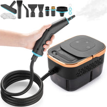 Portable Steam Cleaner, 15s Rapid Heating 105℃ temperature, 1350ml water tank, for Car/Home/Tile/Furniture + 10 Accessories