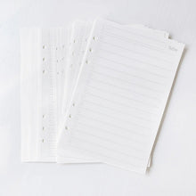 Sharkbang A5 Refill Notebook, 45 Sheets 6 Holes Notebook Index Papers, Gird/Line/Blank/Monthly Memo Pads, School Supplies