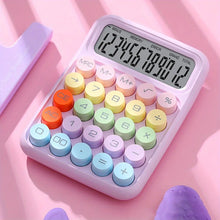 1pc 12-digit large LCD display and big round button desktop calculator for flexible keyboard calculator for office, school