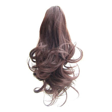 Long Hair Bun Wig Ponytail High Temperature Silk Fiber Clip 17 Inch Natural Looking Wig Fashion Elegant Long Hair Daily Curl Wig