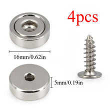 A16/A20/A25/A32 disc magnets with screw hole, ultra-strong grip, versatile for kitchen, workshop, notice boards, pantry storage