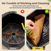 50/200PCS Kitchens Accessories Air Fryer Paper Kitchen Utensils Disposable Square Round Pastry Molds BBQ Plate Non-stick Pad
