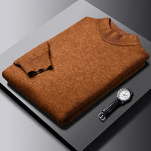 New Men's Solid Color Pullover Sweaters Half Turtleneck Long Sleeve Solid Color Breathable Streetwear Autumn Knitted Sweater Men