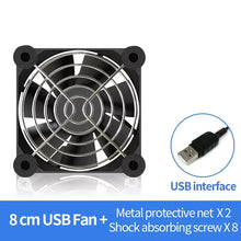 TEUCER USB Cooling Fan 8CM/12CM/14CM 800-1800RPM USB Port Power Supply Desktop Computer Available