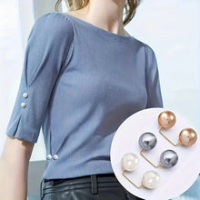Colorful Pearl Brooch Waist Fixer Pins For Loose Jeans Dress Clothing Shiny Pearl Gem Curtain Fixing Pin Safety Beautiful Brooch