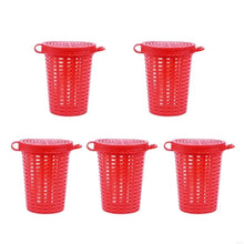5Pcs Fish Lure Fishing Baits Cage Trap Feeder Holder Fish Lure Plastic Basket