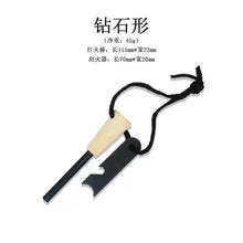 Magnesium Rod Blowtorch Set, Flint Pine and Transparent Ribbon Bag, Survival Kit, Portable Stainless Steel Telescopic Blowtorch