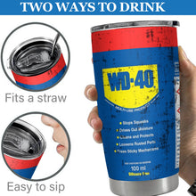 20Oz WD40 Vacuum Tumbler cup STP Engine Oil Filter Print Mug Stainless Steel DoubleWall Water Bottle with Straw and Lid Reusable