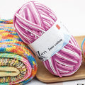 50g/PC Double Knitting Crochet Milk Soft Warm Wool Yarn Hand Knitted Colourful Fancy Yarn DIY Craft Knit Sweater Scarf Hat