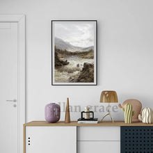 Rustic Mountain Forest Landscape Canvas Prints, Vintage Farmhouse Wall Art - image 4