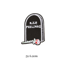 1pc Black White Biker Patches for Clothes Iron on Clothing Letter Appliques Skull Star Stripes Embroidered Sticker Round Badge