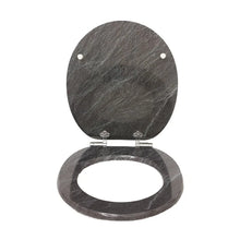 Sainos Universal Wc Seat with Soft Close Toilet Seat Cover Wood Toilet Lid Toilet Seat Many Colorful Motifs Toilet Topper