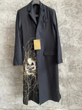 TOP-YAMAMOTO Bat and Sheep Head Five Blessings and Good Fortune Japanese Designer Collaboration Coat