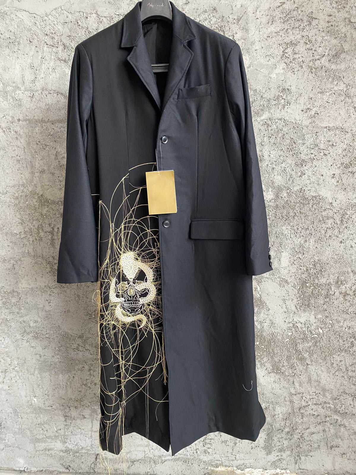 TOP-YAMAMOTO Bat and Sheep Head Five Blessings and Good Fortune Japanese Designer Collaboration Coat