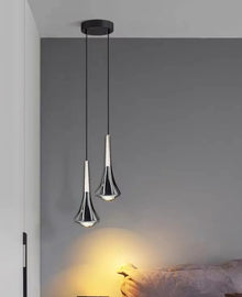 Led Pendant Light Bedroom Bedside Pearl Black Hanging Lamp Hotel Decoration Spotlight Home Indoor Decoration Ceiling Chandeliers