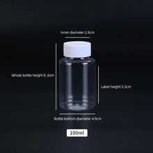 15ml/20ml/30ml/100ml Plastic PET Clear Empty Seal Bottles Solid Powder Medicine Pill Vial Container Reagent Packing Bottle