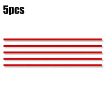 Car Front Hood Reflective Sticker Grille Moulding Red Decoration Strip Sticker Waterproof Car Exterior Reflective Sticker Decals