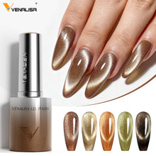 VENALISA 60 Colors TPO/HEMA FREE Glitter Gel Cat Eye Gel Nail Polish UV/LED Soak-Off Gel Polish Manicure DIY Nail Art Christmas