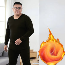 Conjunto de ropa interior térmica de invierno para hombre, talla 6XL, forro polar para mantener el calor, calzoncillos largos, holgados, elásticos, ropa de estar por casa y pijama.