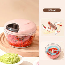 1PCS 500/900ML Manual Meat Mincer Garlic Chopper Rotate Garlic Press Crusher Vegetable Onion Cutter