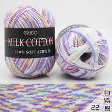 1Pc 50g Milk Cotton Knitting Yarn Crochet Yarn Hand Knitted Line DIY Knit Sweater Scarf Hat sock blanket amigurumi threads 120M