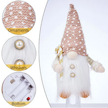 LED Christmas Decorations Light Bedroom Christmas Gnomes Plush Doll Ornaments Knited Elf Dwarf Gift Home Indoor Table Decor Lamp