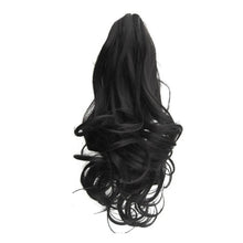 Long Hair Bun Wig Ponytail High Temperature Silk Fiber Clip 17 Inch Natural Looking Wig Fashion Elegant Long Hair Daily Curl Wig