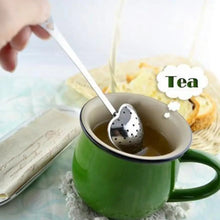 Creative Spoon Tea Strainer Heart Shape Stainless Steel Tea Infuser Spoon Strainer Steeper Teapot Filter
