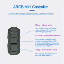 Coolcirc ARGB Controller 5V 3pin To SATA Power Supply Mini RGB Controller 3PIN Hub For Computer CPU Case Fan LED Light Radiator