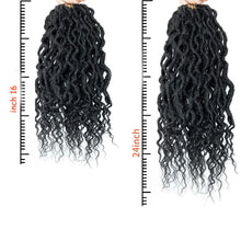 Boho Goddess Locs Crochet Hair with Curly Ends 4Packs Pre-looped Crochet Locs for Black Women Dreadlock Synthetic Crochet Braids