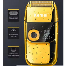 Kemei Cordless Electric Shaver for Men Twin Blade Reciprocating Rechargeable Beard Razor Face Care Multifunction Strong Trimmer