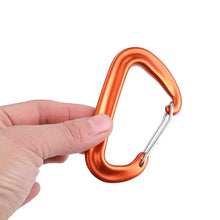 12KN Climbing Carabiners Heavy Duty D-type Clips Aluminum Alloy Hook for Hcks Camping