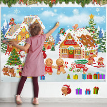 Christmas Felt Story Board Set Learning Interactive Kit DIY Decoration Set Santa Christmas Tree Wall Hanging Gift for Xmas Party