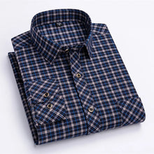 2024 New Fashion Men's Plaid Shirt Long Sleeve Cotton Regular Fit Men Casual Flannel Shirts Leisure Autumn Male Blouse Clothing