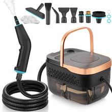 Portable Steam Cleaner, 15s Rapid Heating 105℃ temperature, 1350ml water tank, for Car/Home/Tile/Furniture + 10 Accessories