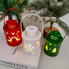 Vintage Christmas Hanging Lantern with LED Light for Home and Party Decor - image 3
