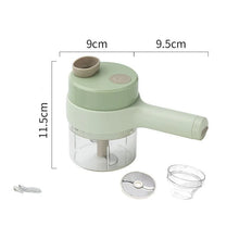 4 In1 Electric Vegetable Cutter Set Handheld Wireless Electric Garlic Masher Food Chopper Meat Grinder Machine Food Peel Slice