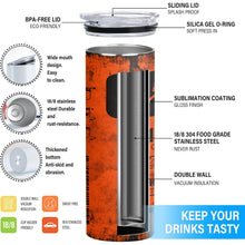 20oz Engine Oil Filter Stainless Steel Vacuum Insulated Tumbler Cup with Straw Engineer Gift for Cold Hot Drink Flask Reusable