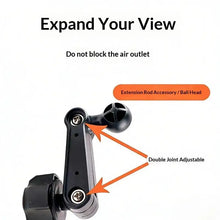 1Pcs Modification Accessories 17mm Universal Ball Head Car Phone Holder Extension Rod Air Outlet Display Adapter Extension Arm