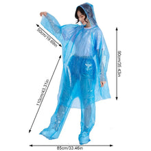 Disposable Raincoat Adult Emergency Waterproof Rain Coat Hiking Raincoat Camping Hood Rain Clothes Covers Rainwear Poncho Pants