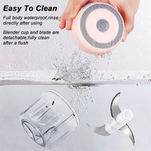 Electric Mini Garlic Chopper  Portable Cordless Vegetable Blender, Onion Mincer with USB Charging for Baby Food, Chili, Herbs