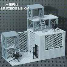 DIY assembling toys for the building block model MOC scene of the gun arsenal of military base. party favors for kids birthday