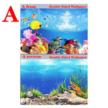 Aquarium Background Decoration Sticker Fish Tank Landscape Sticker Poster Background for Aquarium Ocean Plant Aquascape Painting