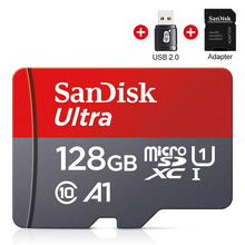 Sandisk Memory Card 256GB 128GB 64GB 32GB TF Micro SD Card Class 10 UHS-1 Flash Card Memory for Smartphone PC+Card Reader